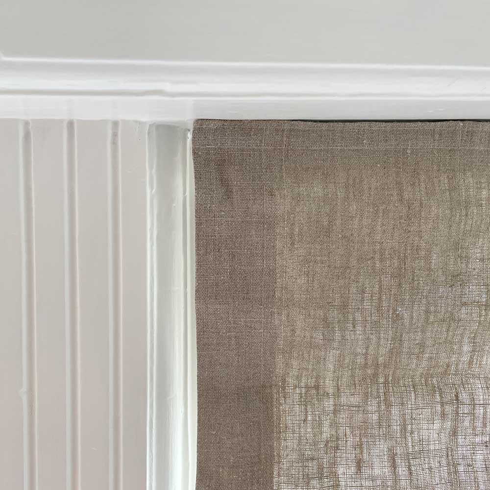 Roman blinds curtain - Natural linen - Chain pull - 121-200 cm wide