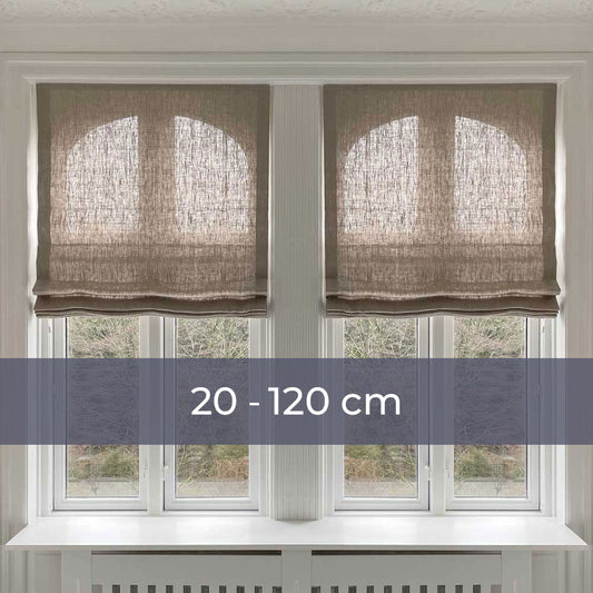 Rafrollo - Naturleinen - Kordelzug - 20-120 cm breit